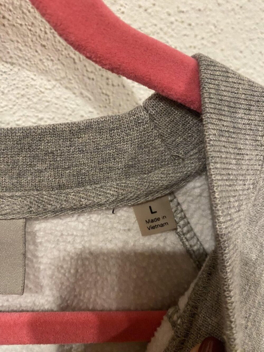 Essentials Fear Of God Sweatshirt Mens Large Gray Crewneck Fleece Logo Pullover - Picture 4 of 7